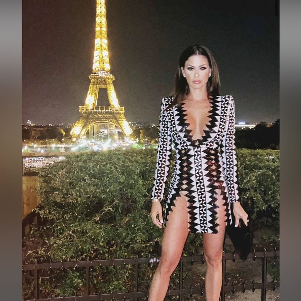 Jessica Bara Java Embellished Cutout Dress